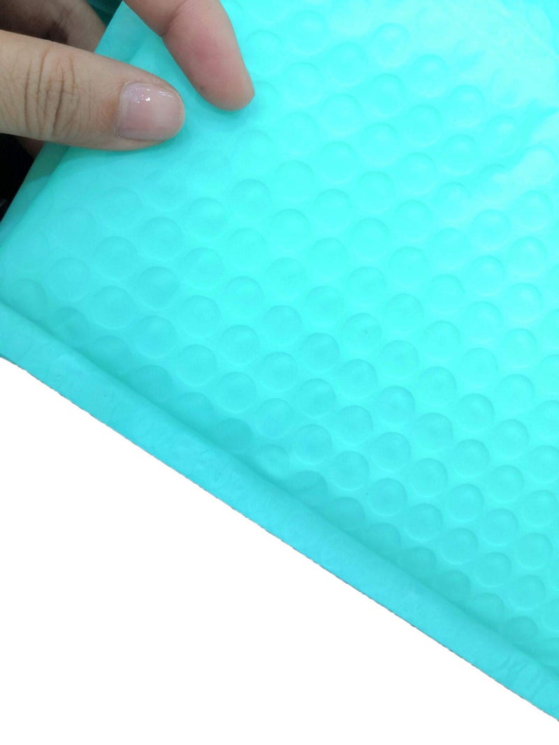 ProLine Packaging ProLine Extra Wide #0 6.5x10 inches Teal Poly Bubble Mailers Padded Envelopes Shipping Bags (10) - Image 3